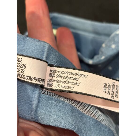 Victoria’s Secret 38DDD padded, wireless blue lace bra - Picture 6 of 6